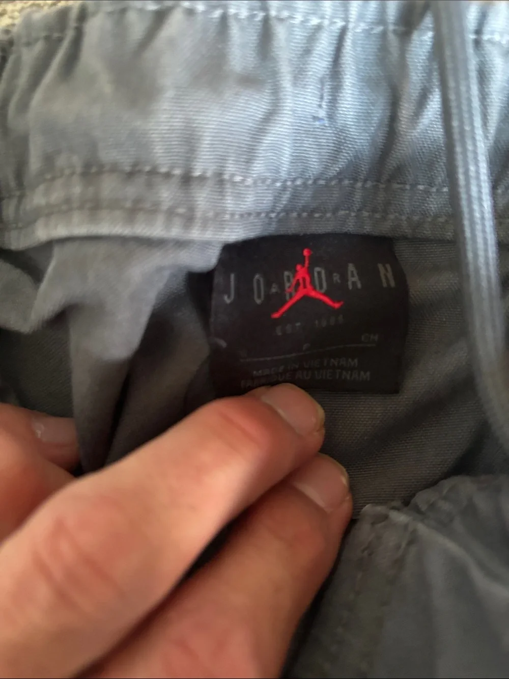 Jordan Men’s Gray Cargo Pants with Utility Pockets